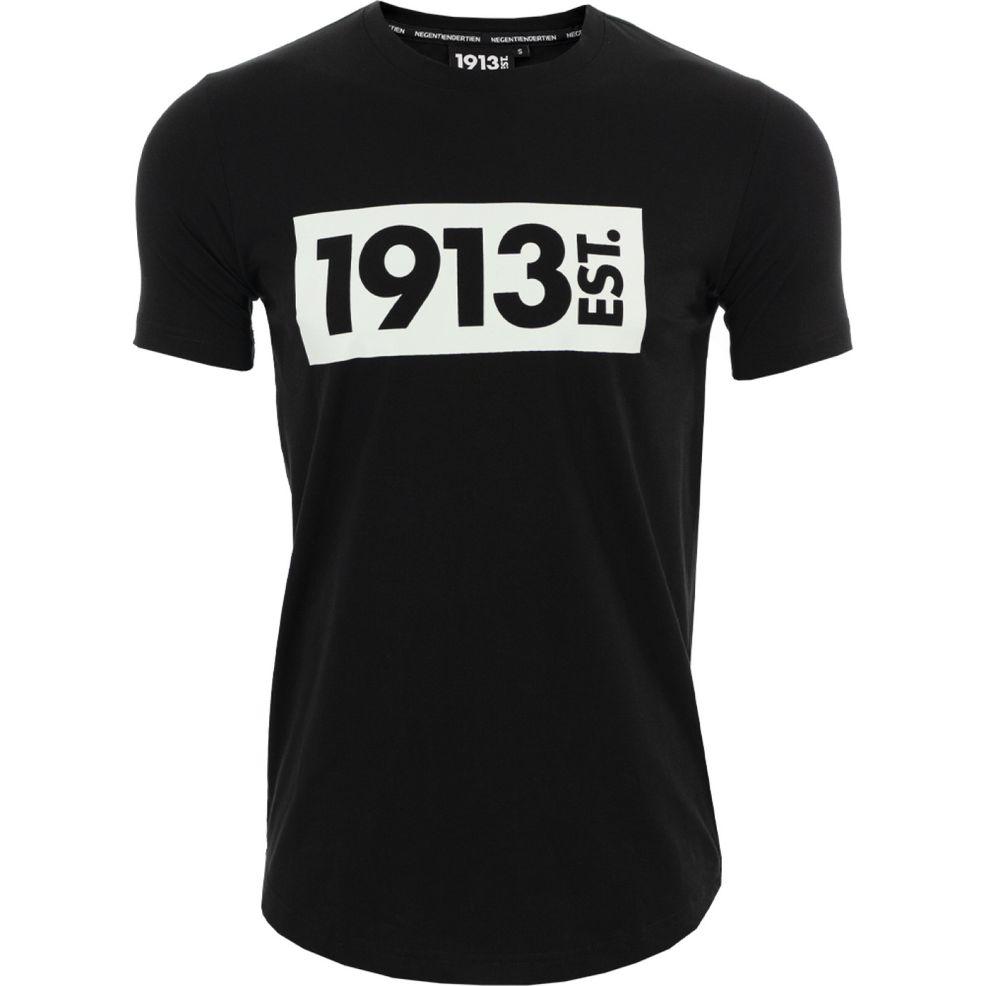 voorbeeld gebruik Commotie 1913 T-shirt zwart Block wit - PSVFANstore.nl