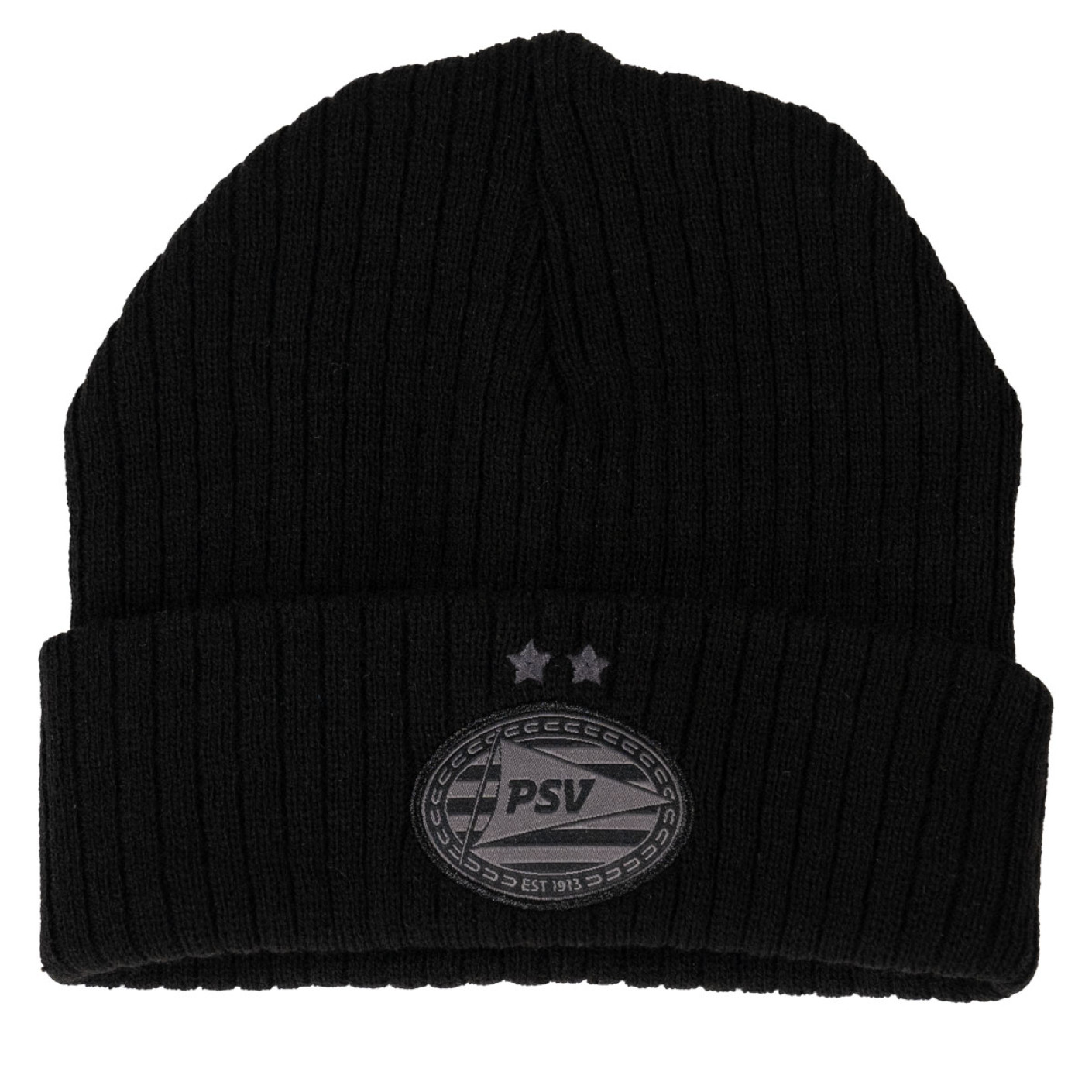 PSV Beanie Zwart Logo Zwart SR