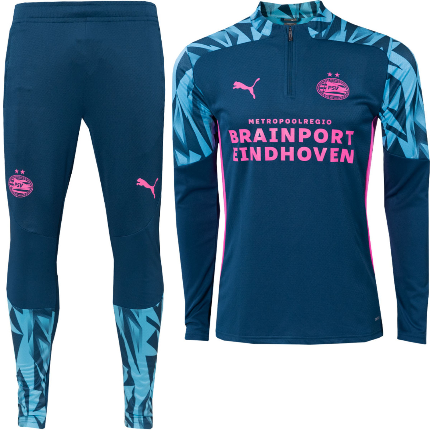 PSV Trainingspak 2023-2024 Blue-Poison Pink