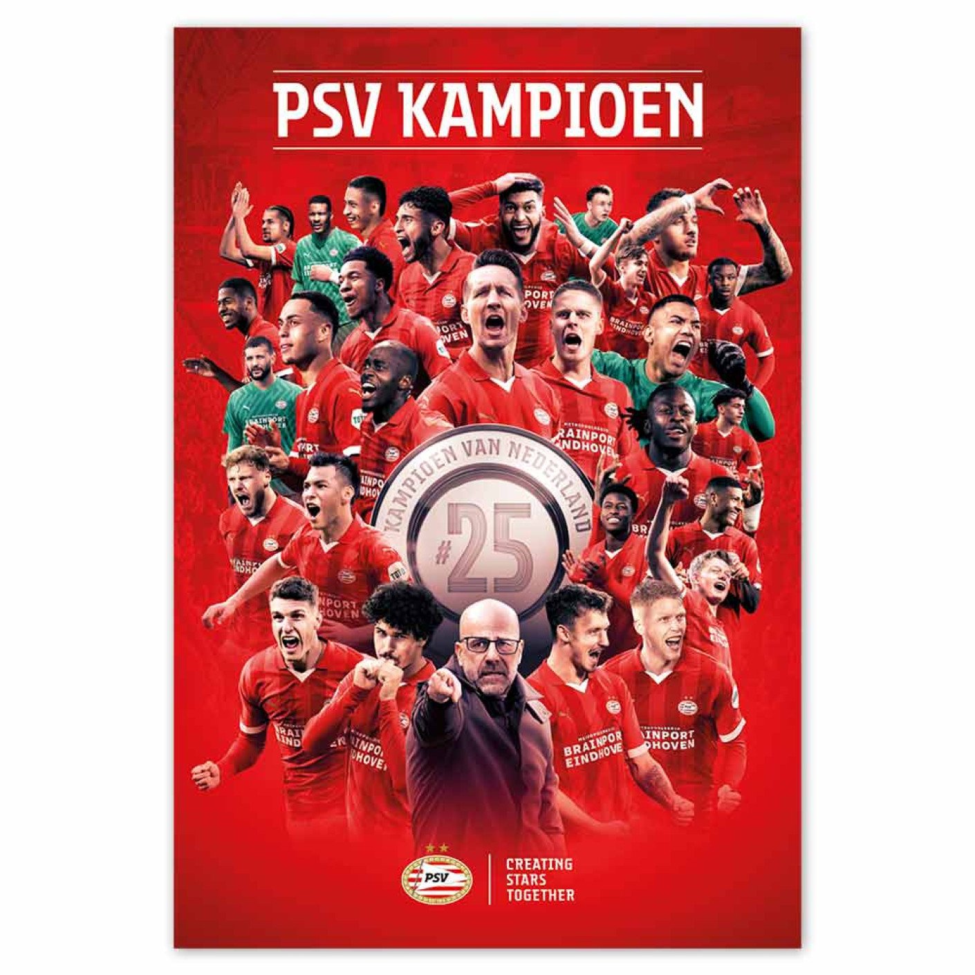 PSV Poster Kampioen 2024 - PSVFANstore.nl