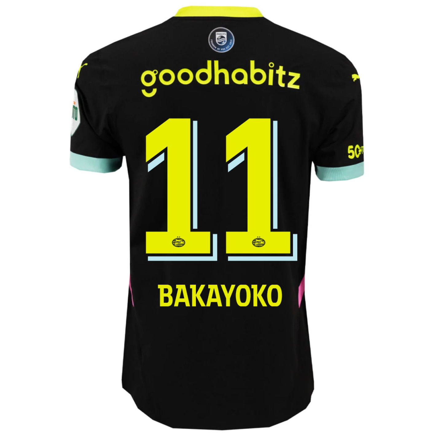 PSV Bakayoko 11 Uitshirt 2024-2025 Authentic