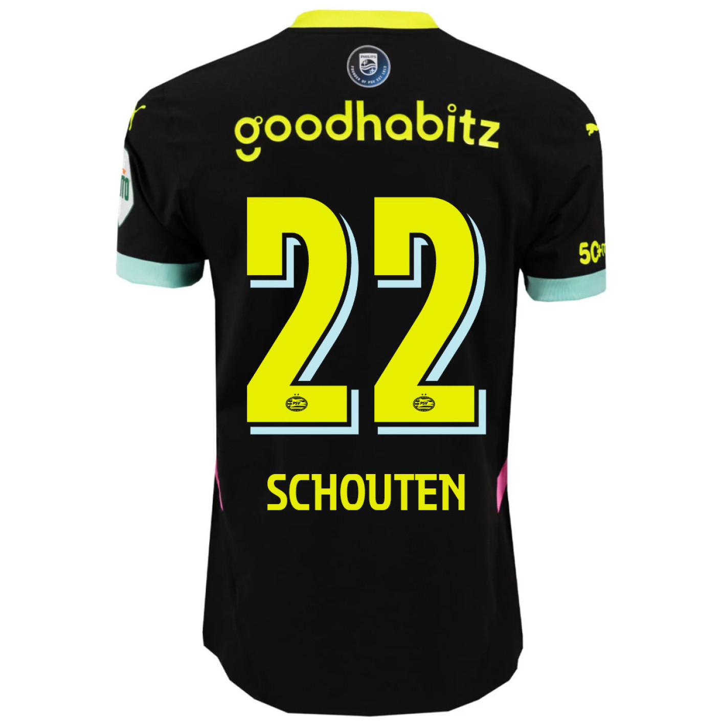 PSV Schouten 22 Uitshirt 2024-2025 Authentic