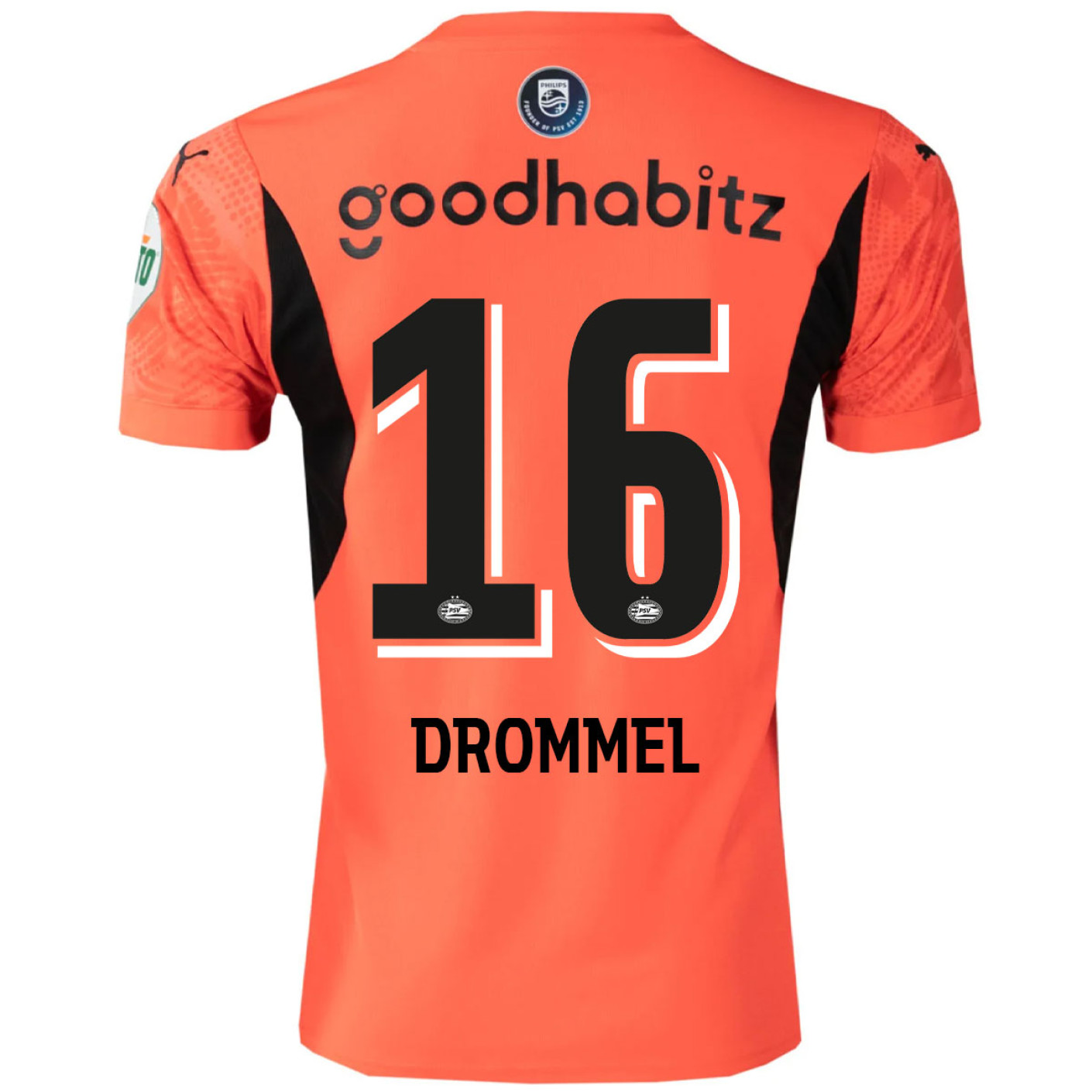 PSV Drommel 16 Keepersshirt 2024-2025 Neon Sun