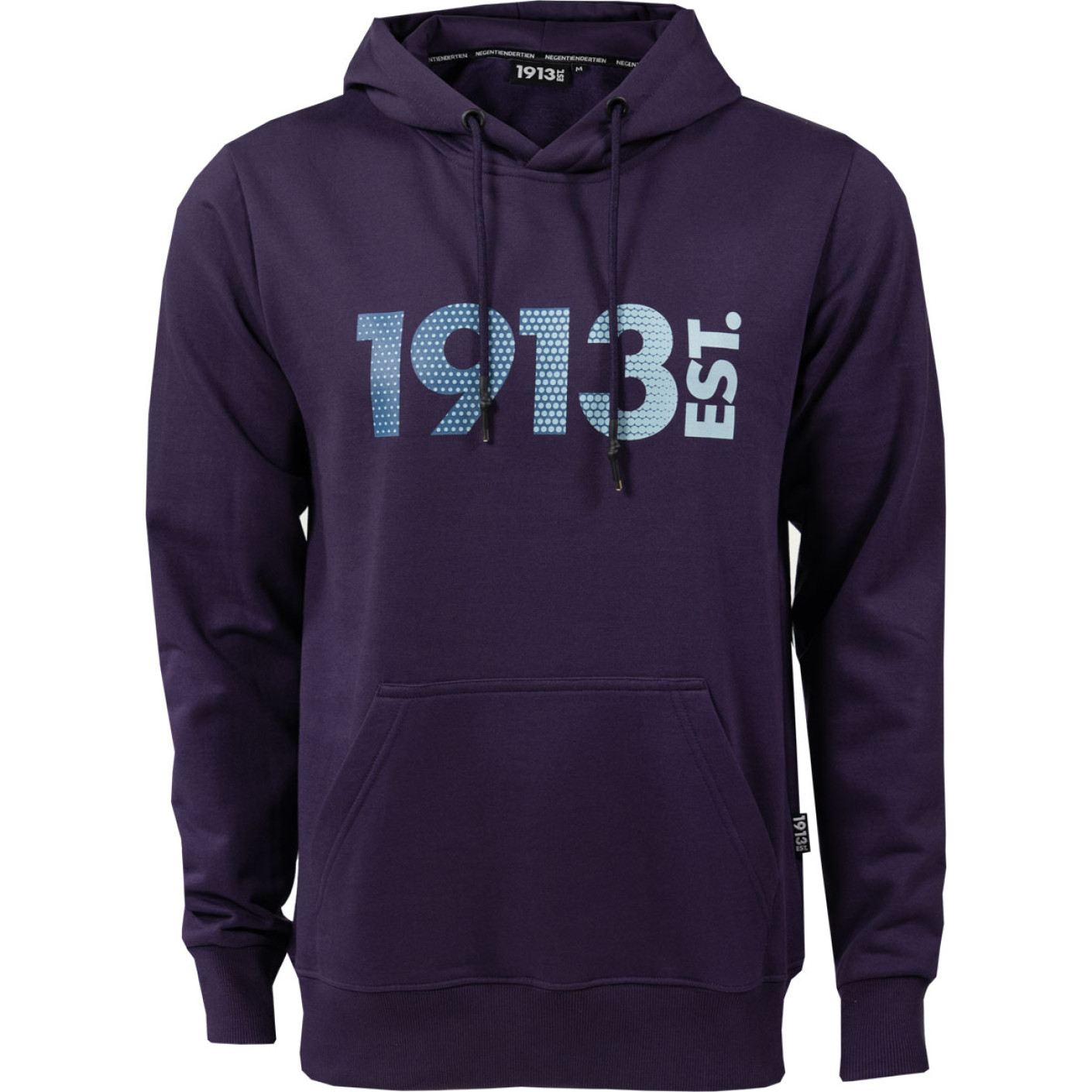 1913 Hoodie Donkerpaars Logo Dots