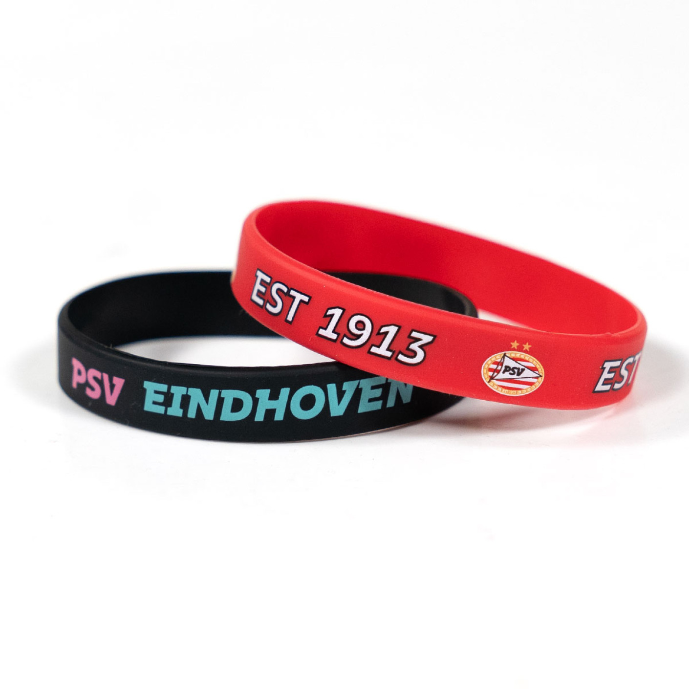 PSV Armbandjes Rubber Thuis - Uit (set van 2)