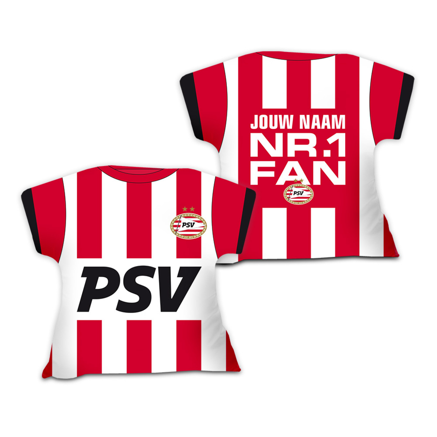 Verzending moeilijk Uitlijnen PSV Shirtkussen (Nr.1 Fan) Gepersonaliseerd - PSVFANstore.nl
