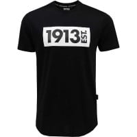 1913 T-shirt Zwart Block Wit