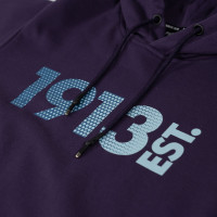 1913 Hoodie Donkerpaars Logo Dots