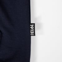 1913 Hoodie Donkerblauw Logo Oker