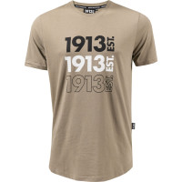 1913 T-shirt Groen-Bruin Logo's