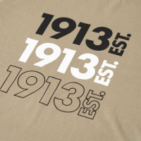 1913 T-shirt Groen-Bruin Logo's