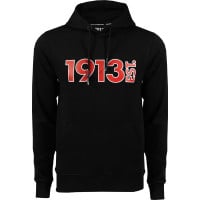 1913 Hoodie Zwart Logo Rood-Wit JR